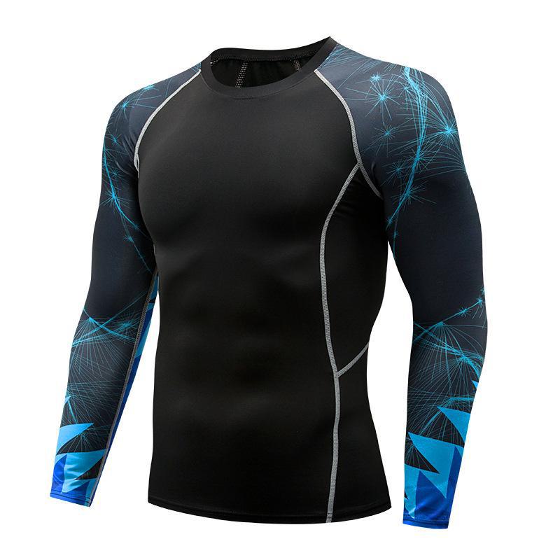 Herren Quick-Dry Langarm Sportstrumpfhose & Trainingsshirt