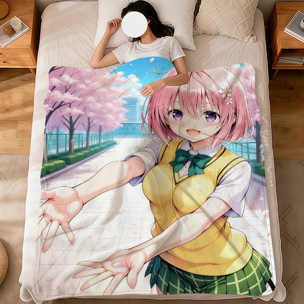 anime cute girl Momo Velia d-Deviluke to love ru soft warm plush blanket dormitory sofa living room hogar bedroom gift nap home