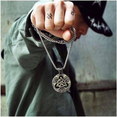 Punk Pendant Necklaces, Stainless Steel Necklace Men, Minimalism Hip Hop Style Jewelry Accessories Chain Party