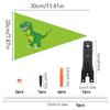 Adjustable Height Bicycle Flag Waterproof Kid Bicycle Safety Flags With Flagpole Bicycle Trailer Flag Outdoor Leisure Riding