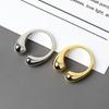 925 Silver Elegant Jewelry Water Droplet Stackable Rings For Women Luxury Accessories Jewellery Argent 925