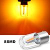 1Pc 1156 BA15S 1157 BAY15D P21W P21/5W 8 SMD 3030 Car Led Turn Signal Lights Brake Tail Lamp R5W R10W Auto Parking Rear Reverse Bulb White Red Yellow