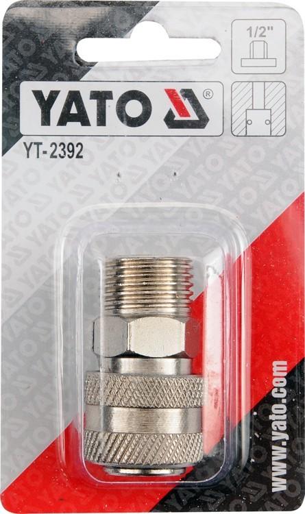 Quick Connector, External Thread 1/2'' YT-2392 YATO