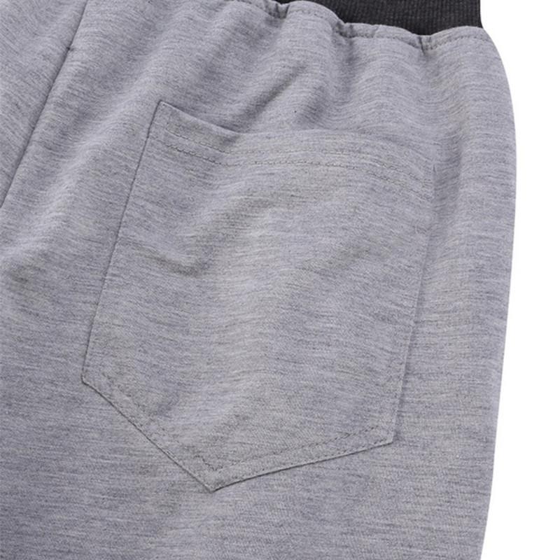 Erkek Günlük Spor Slim Fit Blok Renk Fitness Koşu Kısa Pantolon