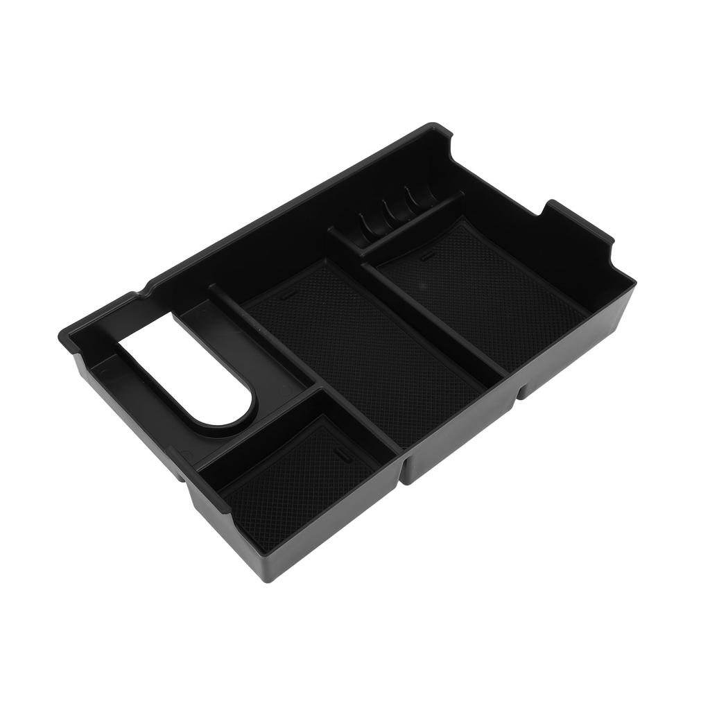 REPAIROCK Center Console Organizer Tray Armrest Storage Box Insert Tray Plastic Black for Toyota Tundra 2007-2021