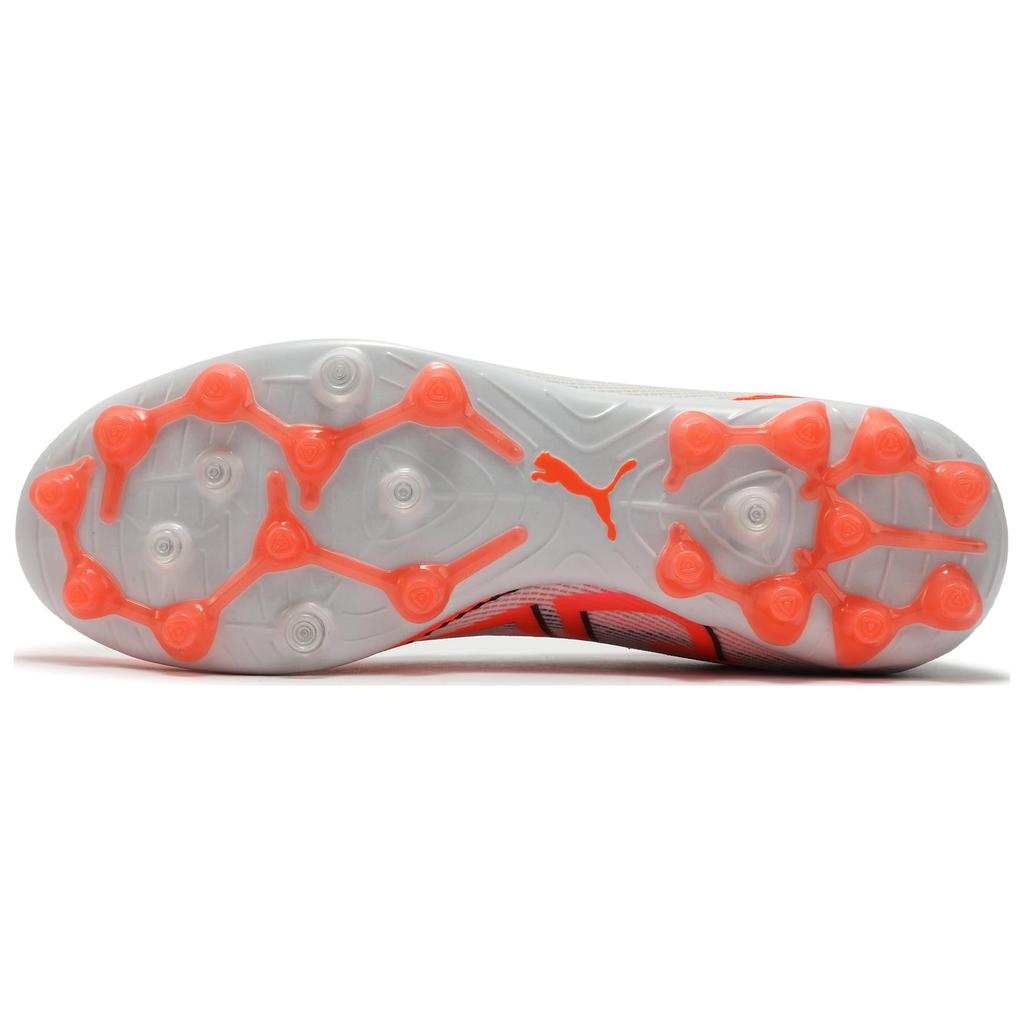 Puma Ultra 5 Series Ultimate Comfortable Durable Mg (Rubber Short Stud) Soccer Shoes Unisex Soccer Shoes White Orange 108342-01