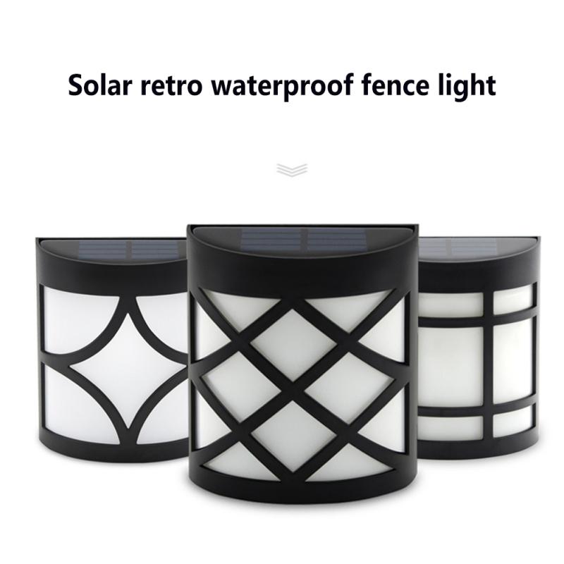 LED Solar Wandleuchte Außen Ip55 Wasserdicht Gartenlicht für Hof Terrasse Garten Weg Veranda Dekor