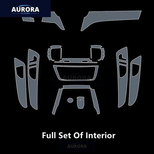 For Mercedes-Benz GLE/GLS 16-19 W166 X166 Car Interior Center Console Transparent TPU Protective Film Anti-scratch Accessories