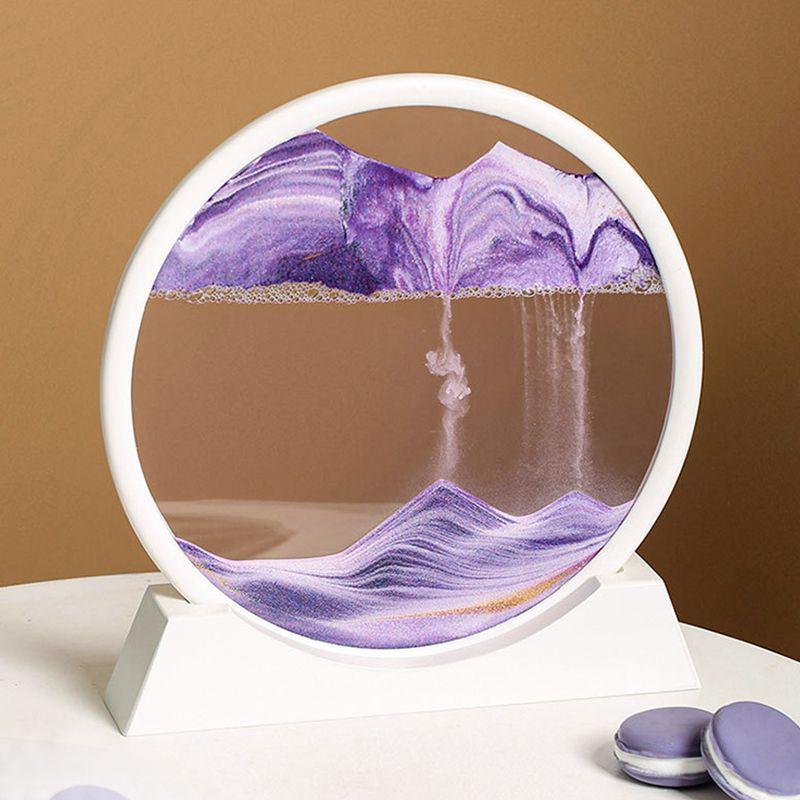 3D Quicksand Hourglass: Creative Desktop Sand Art and Decompression Ornament