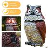 Modern Art Resin Owl Solar Light Decorative Figurine For Garden And Home Decor