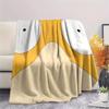 Pokémon Psyduck pattern Flannel Blanket, High quality Comfortable for All Seasons, Home Decor, Warmth and Comfort, Perfect for Gifts.