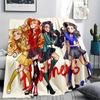 1PC Heathers Print Flannel Blanket, High quality All Seasons, Home Decor, Warmth and Comfort, Perfect for Christmas Gifts