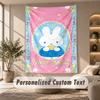 Miffy Tapestry, Personalized Custom Text, Wall Hanging Tapestry For Living Room Home Wall Decor