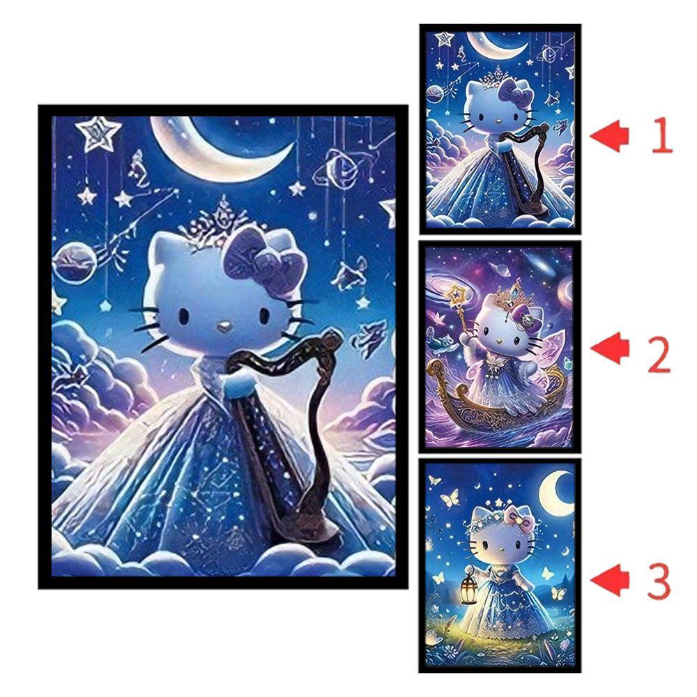 Hello Kitty & One Piece 3D Lentikulärt Pokemon-affisch