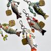 Innovative Fishing Baits Inspired Keychain with Dynamic Structure Sea Star and Beads Key Holder Everyday Accessory