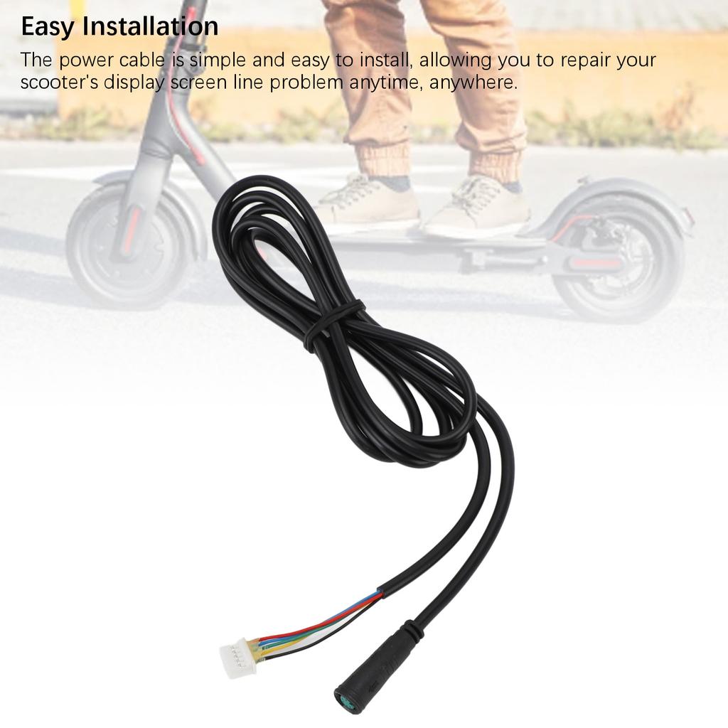 Cable de alimentación para patinete eléctrico Cable de conexión Línea de conexión Cable de conexión de pantalla de alta sensibilidad para patinete