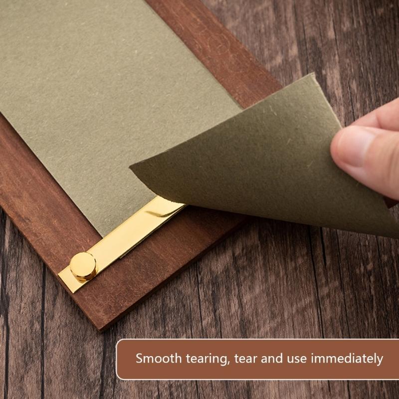 Antique Wall Mounted Note Board Note Organizers For Kitchen Lists Office Tasks With Replaceable Paper Roll Writing Pad