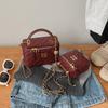 Rhombus chain box bag 2 new mini square bag women's versatile shoulder messenger bag women's bag