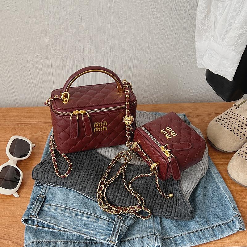 Rhombus chain box bag 2 new mini square bag women's versatile shoulder messenger bag women's bag