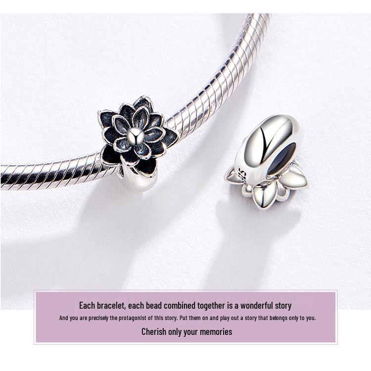 S925 Sterling Silver Spacer Beads for European & American Fashion Bracelets - SCC1196