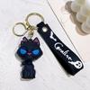 Creative Cartoon Coraline keychain Movie Action Coraline Figure Doll Model Cute Doll PVC Keyring Ornament Pendant Kids gifts