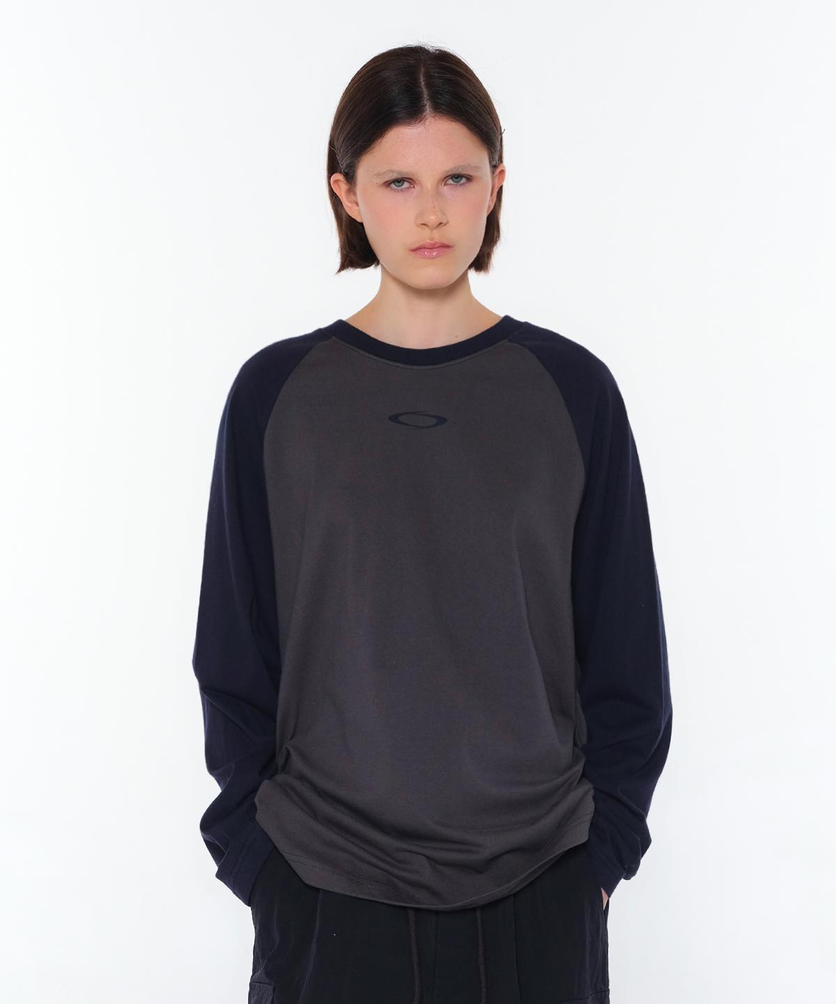 Noiago Noi1358 Raglan Logo Long Sleeve (Navy) Free