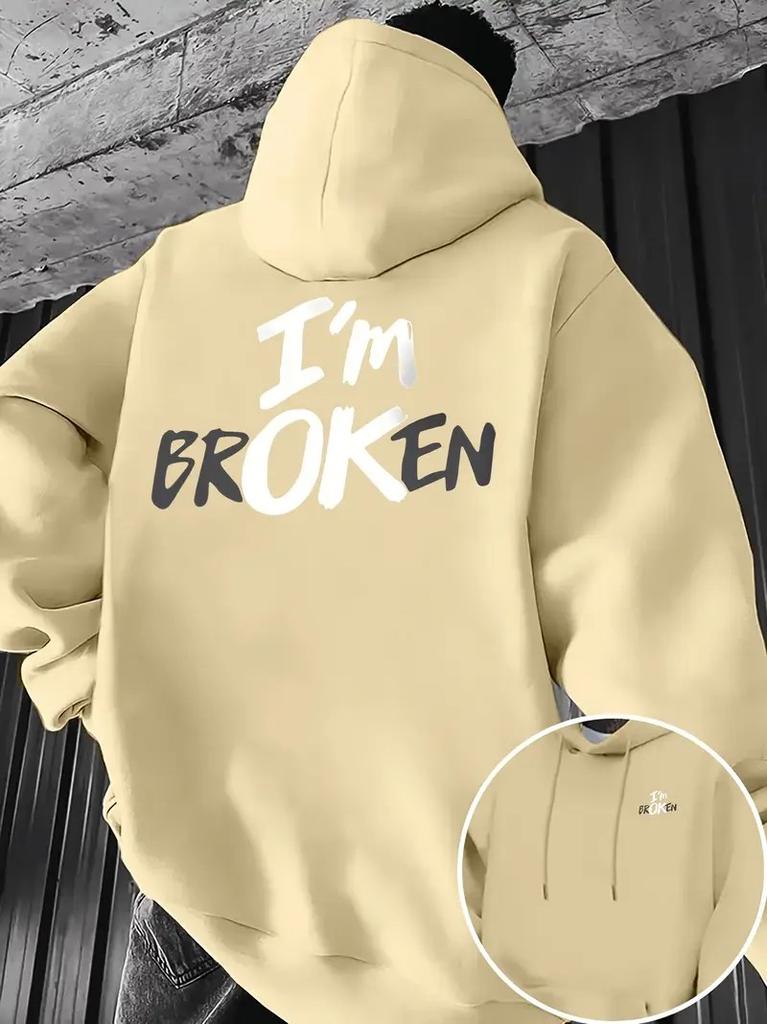 The hoodie for Spring and Autumn 2025 features a casual fashionable and comfortable 3D letter pattern print