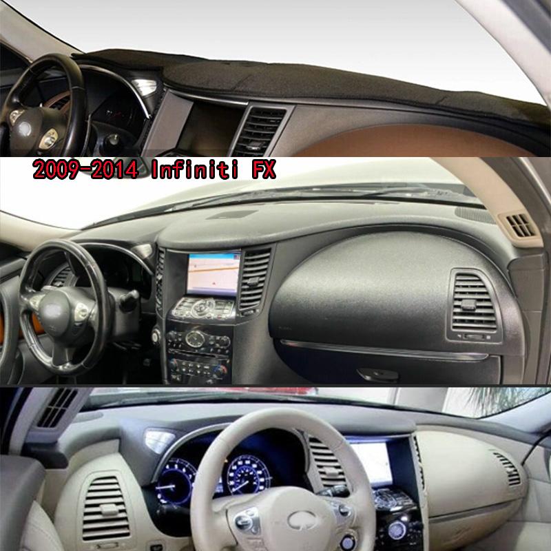 Per Infiniti FX 35 45 50 QX70 S51 2009-2014 Tappetino Cruscotto Copri Cruscotto Pannello Strumenti Tappetino Parasole Ornamenti