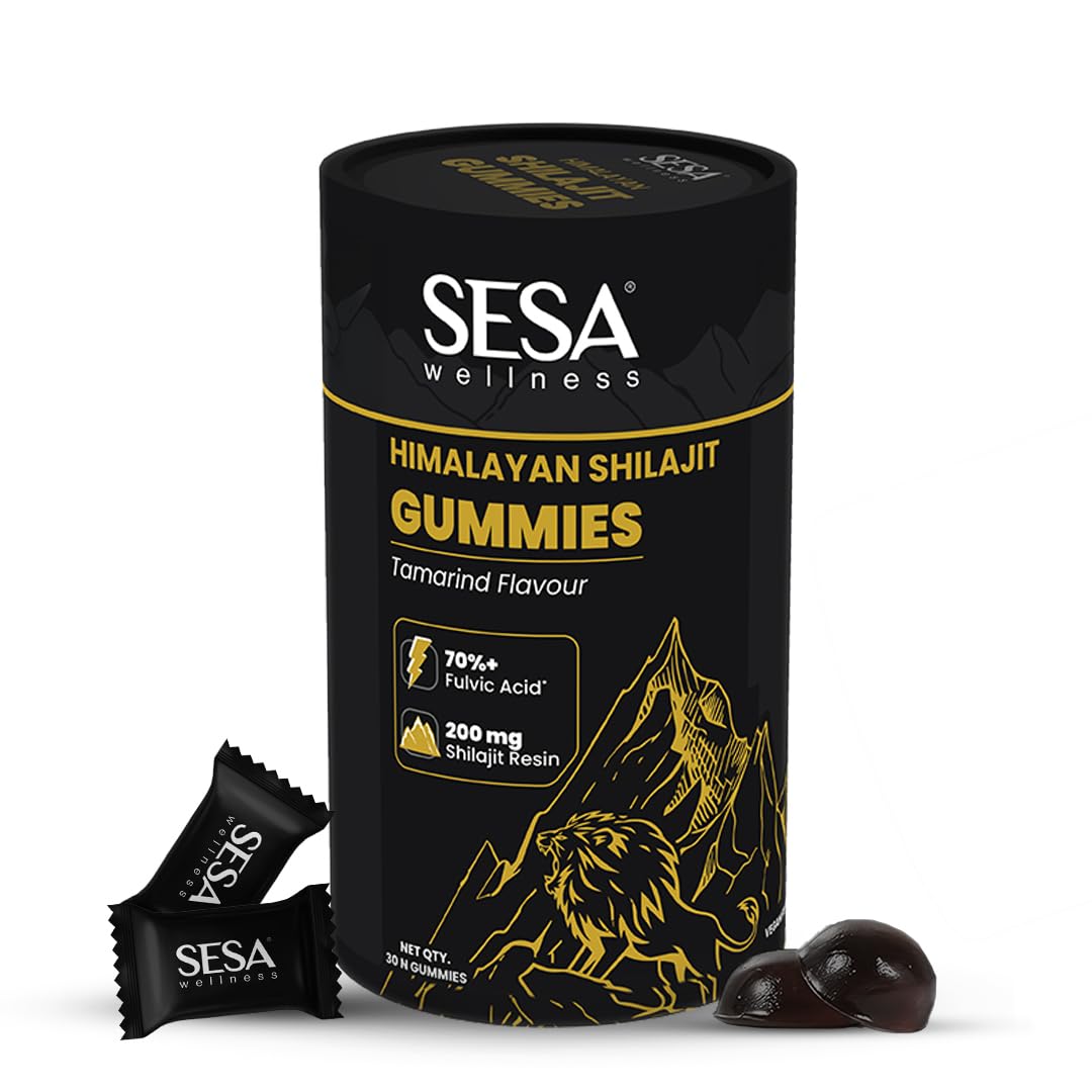 

Жувальні цукерки Sesa Himalayan Shilajit 200 мг з 70%+ фульвовою кислотою для енергії, сили, витривалості | Без цукру | Упаковка 30 шт. | Для чоловіків та жінок