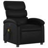 Massage Relax Chair Synthetic Leather Black