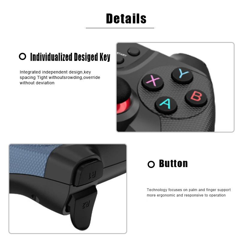 Wireless Gamepad Gaming Control Video Game Pad Controller for Mobile Android Cell Phone PC TV Box Joystick Gamer Cellphone
