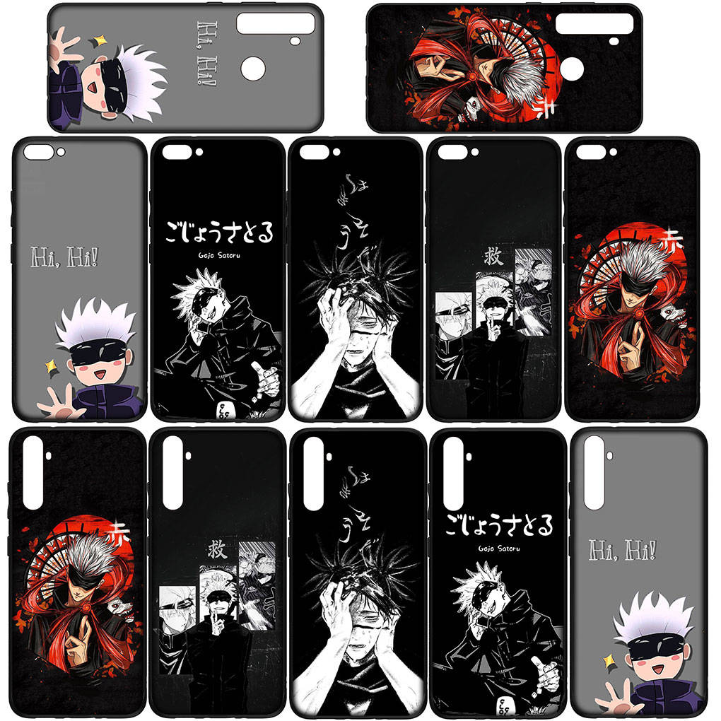 Phone Case for Samsung Galaxy S25 S24 S23 iPhone 16 15 Xiaomi Redmi Note 14 13 12 16E X 11 Pro Max OPPO Moto Huawei Jujutsu Kaisen Gojo Satoru Cover