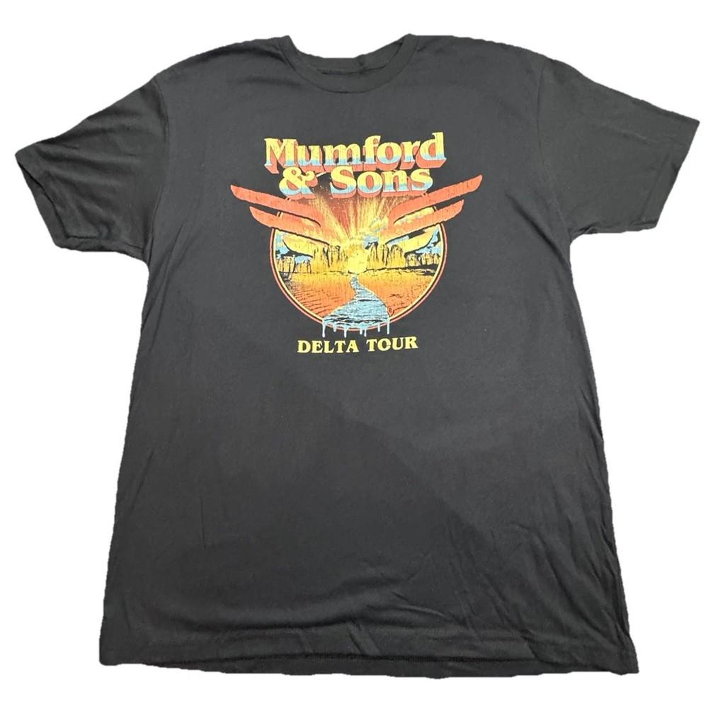 

VTG Mumford and Sons Concert Delta Tour Cotton Black S-5XL T Shirt TT524 Unisex T-Shirt XXXXL