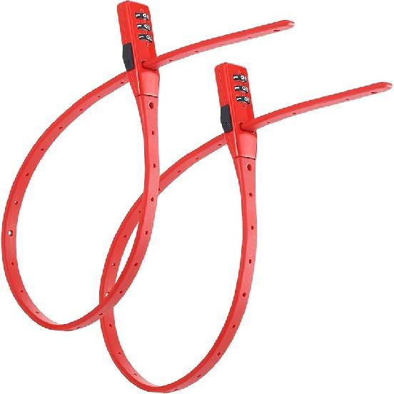 

Замок на молнии Qunclay, велосипедный замок, комбинированный шкаф, замки на холодильник, велосипедный трос, комбинированный замок, многоцелевой замок для стойки безопасности, замок для мотоциклетного шлема красный