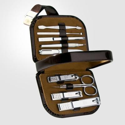 777 Three Seven Silver Clippers Juego de belleza de 9 piezas TS-8010C Hecho en Corea