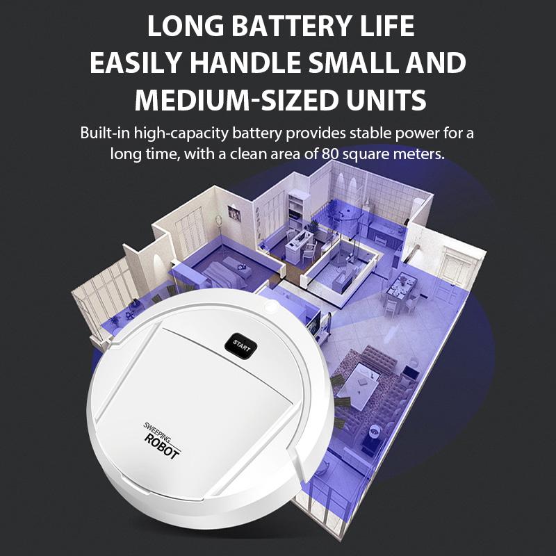 2025 New Automatic Robot Vacuum Cleaner Smart Sweeping Dry Wet Cleaning Machine Charging Intelligent Vacuum Cleaner for Home