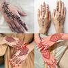 Mehndi Designs Sofort-Abziehbilder Blume Hand-Tattoo Henna-Tattoo Aufkleber Musikfestival