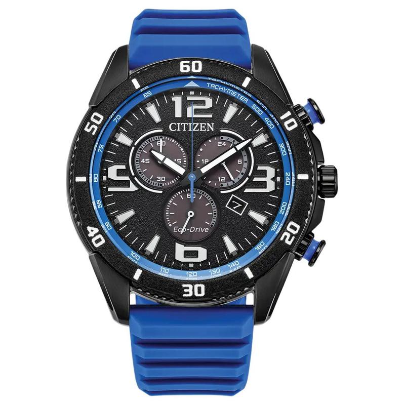 

CITIZEN Eco-Drive Series 100 Meters Waterproof Fashionable and Versatile Solar Quartz Silicone Strap 45mm Men s Watch Black Dial AT2586-05E чорний