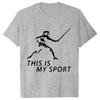 Summer Men T-Shirt Heart Beat Fencing Funny Graphic Tops Short Sleeve Tees Fencing Oversized Tshirt Cool Gift Mens Clothing
