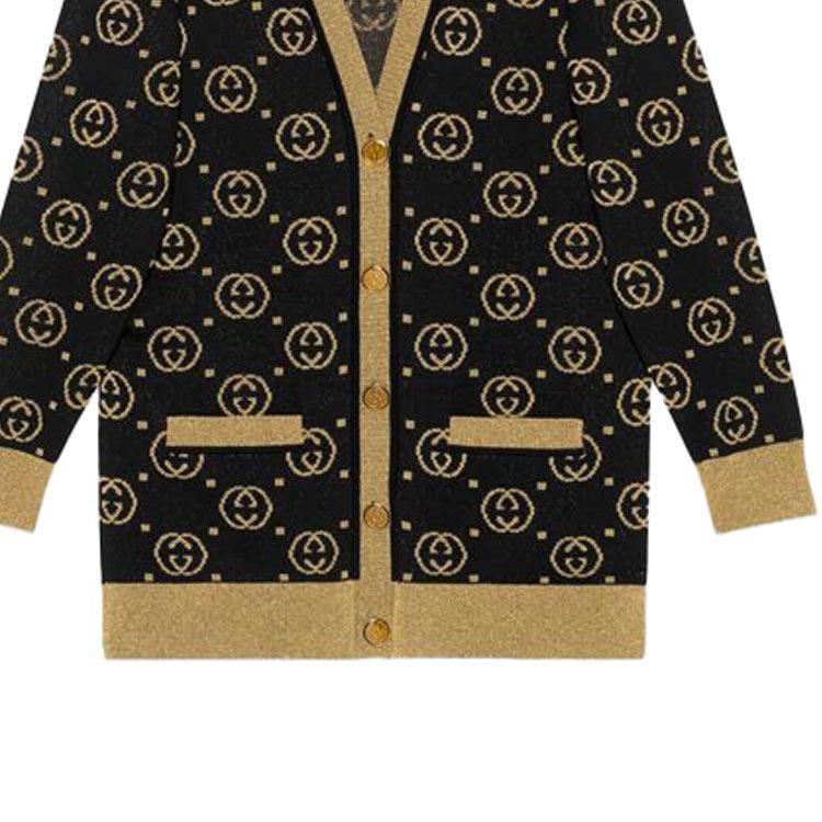 Gucci Knitwear Women's Black V Neck Moderate 555014-XKAH9-1815