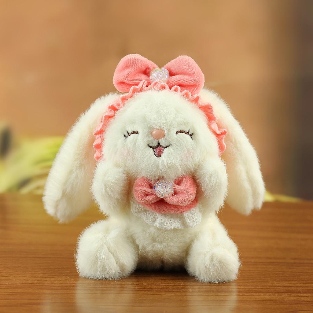 Plush Bunny Keychain With Pp Cotton Filling For Bag Decor And Gifts