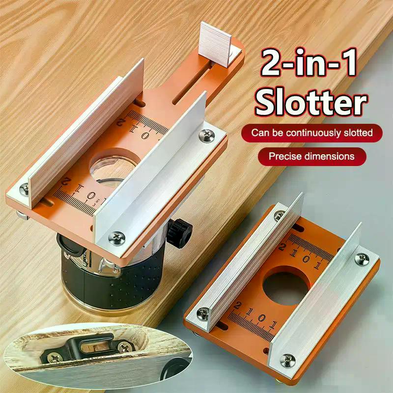Wood Router Slotting Locator Accurate Slotted Base Slotting Machine Bracket Handheld Edge Trimmer Milling Curve Cutting Tool