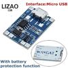 LIZAO 18611 Charger Board 1V Type-C Micro USB 1A Lithium Battery Charging Module With Protection for DIY Projects