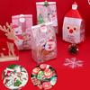 50pcs Cute Snowman Plastic Gift Bags Cookie Candy Packaging Bag Christmas Biscuits Packing Party Decoration Navidad 2025