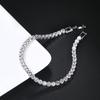 Hip Hop Iced Out 3/4/5mm Crystal Tennis Bracelet for Men Homme Trendy Punk Zirconia Men's Chain On The Hand Streetwear Jewelry