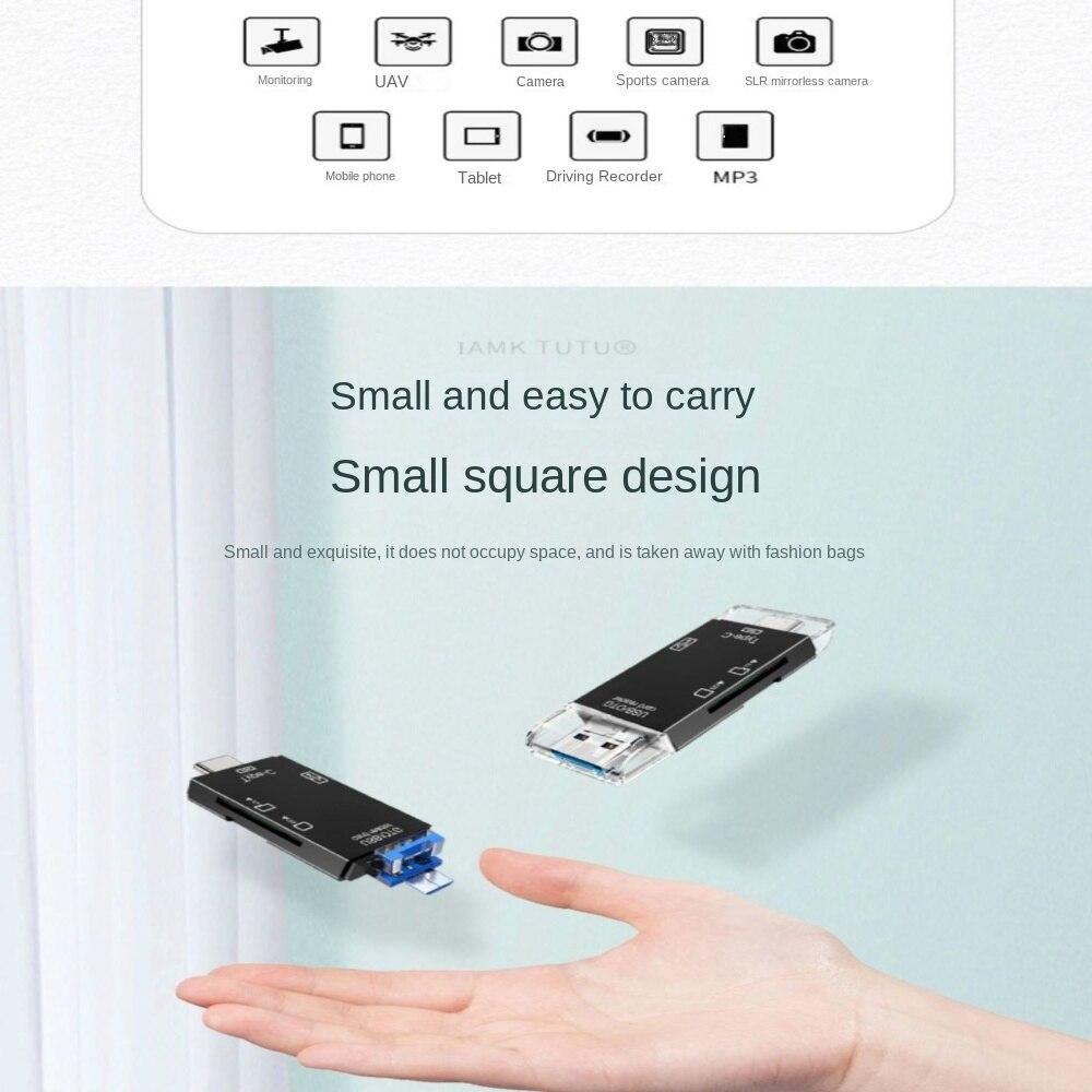 Lettore Di Schede USB-C 2-in-1: Leggi SD, TF E SIM A 5 Gbps – Custodia Impermeabile E Antigoccia Per Fotografi In Movimento