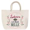 Beach Bag - PLANETEE - Ludivine the Most Beautiful - Rope Handle - Large Size - Personalized Message