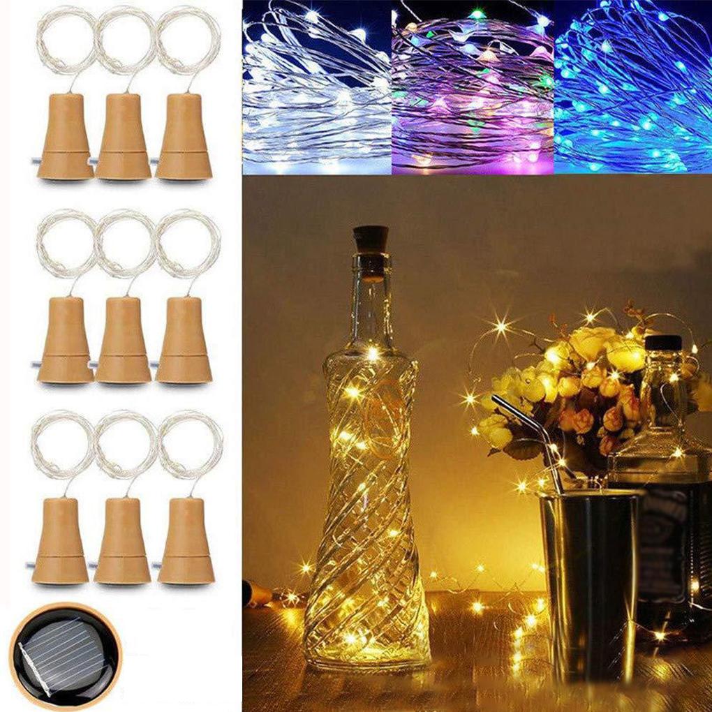 Wine Bottle Light Festival String Lamp Plastic Lamps Lighting Accessory for Holiday Christmas Party Wedding Decor