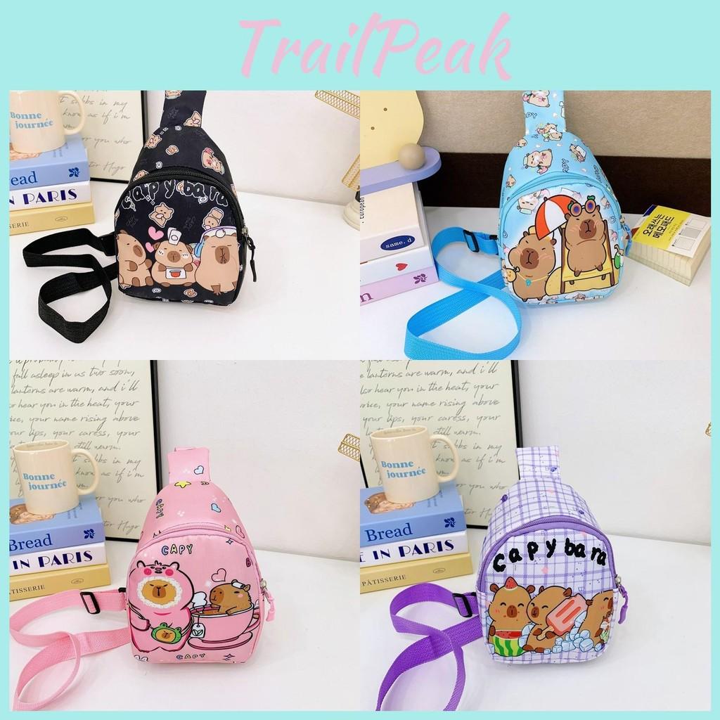 Shoulder Capybara Printed Crossbody Chest Bag Children Cartoon Outdoor Leisure