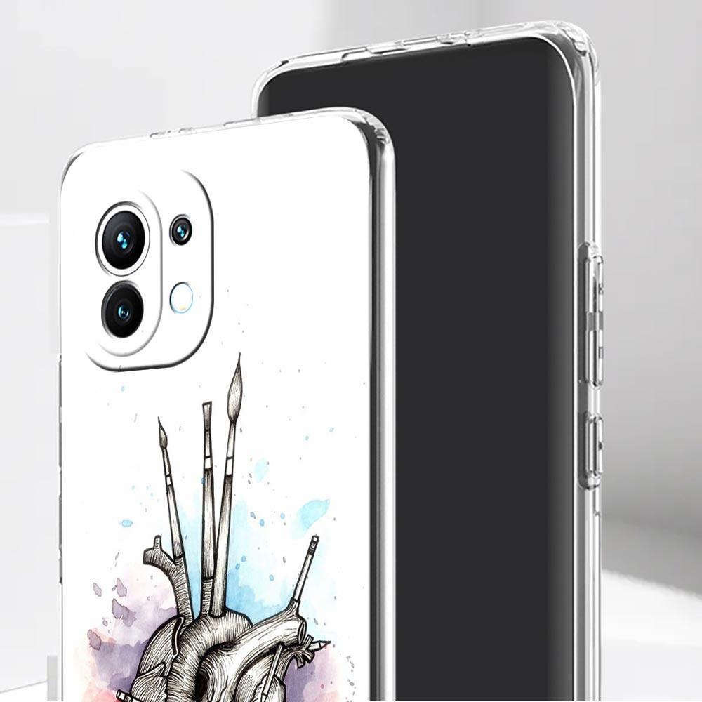 Cardiovascular Model Heart Phone Case For Xiaomi Mi Poco X6 X5 NFC X3 F6 F5 Pro F4 F3 15 14T 14 13T 12T 12 13 Lite 11 Cover